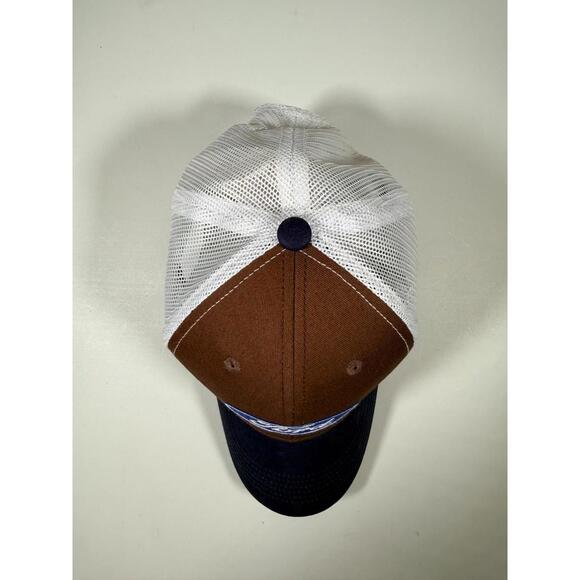 Officially Licensed Ford Brand Outdoor Brown/Blue Snapback Tucker Cap - Picture 4 of 10